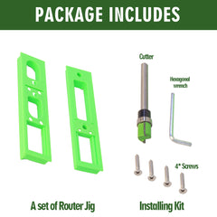 Package included of router jig template