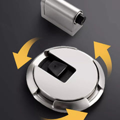 Door stops for Heavy-duty doors. Satin nickel door stopper for Contemporary door furniture. Zuperior Hardware for simple home design, sleek home door accessories, and modern style