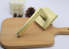 Zuperior Hardware satin brass door handles. Magnetic brushed gold door lever. Gold door lock for bedroom, bathroom and room. 2025 Best home design trend.