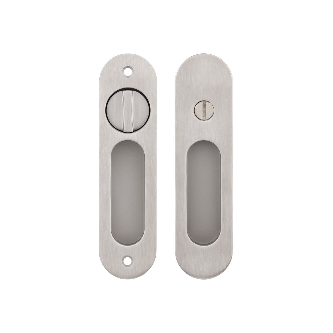 Zuperior satin nickel sliding door lock. Easy to install prefect for minimalist design. Suitable for bedroom, bathroom and other modern designs. made of 304 stainless steel.