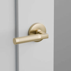 Zuperior Hardware brushed gold door handles. Satin brass door lock, with magnetic door tubular latch and privacy pins. passage or dummy options. Door Hardware home decor Improvement.