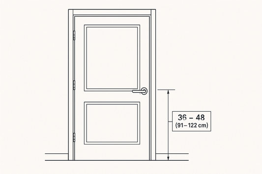 Ideal Door Handle Height: 36 Inches for Easy Access