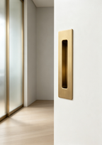Flush Pull Square - Satin Brass