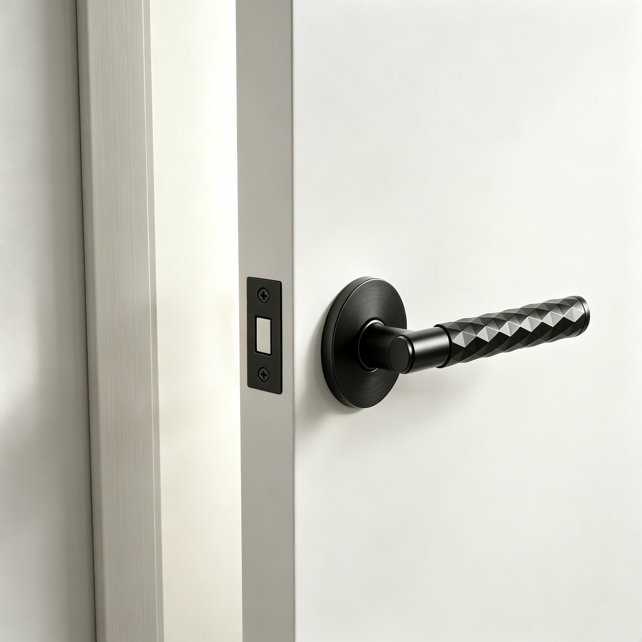 Prism Door Handles - Matte Black