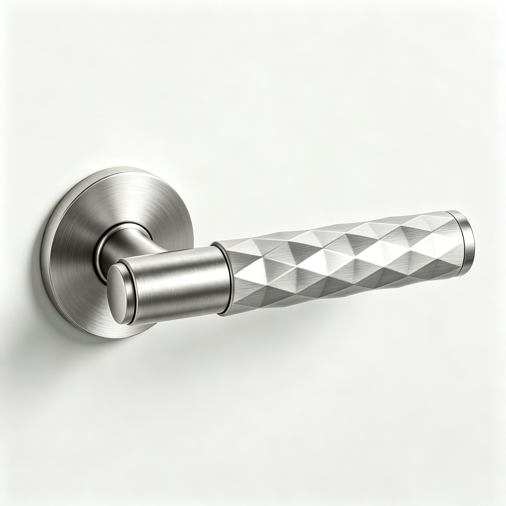 Prism Door Handles - Satin Nickel