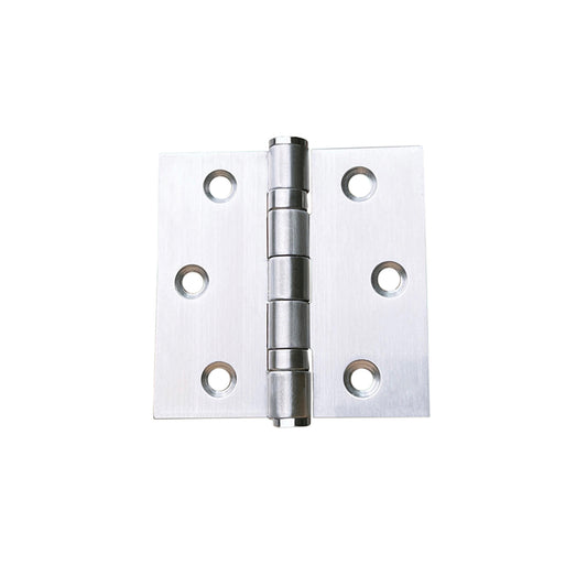 Upgrade your door hardware with Zuperior 3.5" Square Corner Mortise satin nickel Hinge. Designed with precision in mind, the square corner hinge is machined for exact installation and boasts a beveled inside leaf that ensures a snug fit when the door is closed. Built from durable steel and featuring rust-proof, stainless steel pins, this heavy-duty hinge supports up to 30 pounds per hinge, providing reliable strength for frequently used interior doors in busy areas like bedrooms and bathrooms
