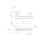 Chrome Pravicy Tubular Magnetic Latch Leverset