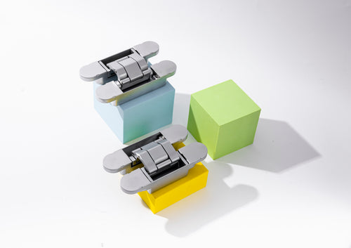 3D Concealed hidden door hinges can be used to create invisible doors. High-end tailor made for home design, business, office.