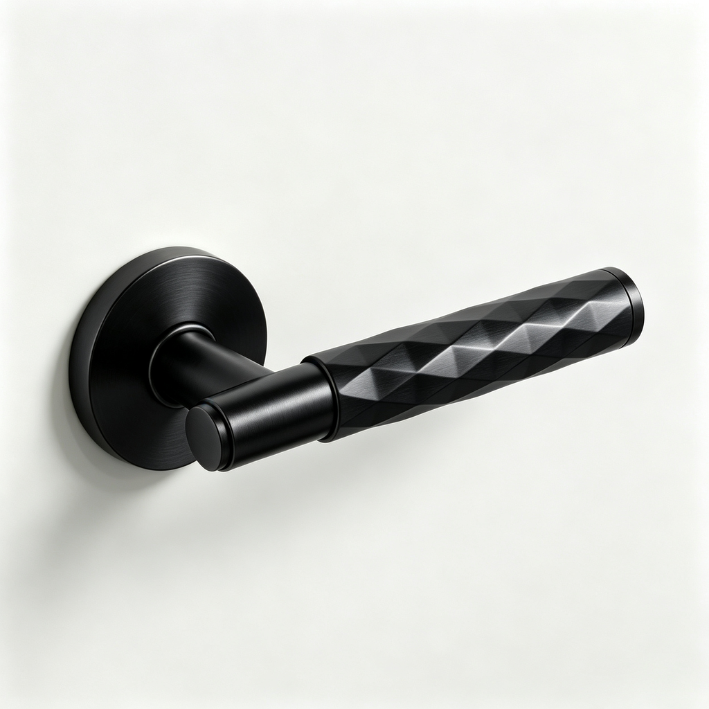 Matte Black Magnetic Door Handle Passage, Privacy, Dummy Zuperior Door Lever Lock Magnetic Door Latch