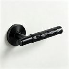 Matte Black Magnetic Door Handle Passage, Privacy, Dummy Zuperior Door Lever Lock Magnetic Door Latch