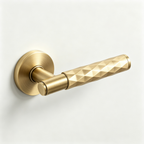 Satin Brass Magnetic Door Handle Passage, Privacy, Dummy Zuperior Door Lever Lock Magnetic Door Latch