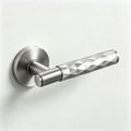 Satin Nickel Magnetic Door Handle Passage, Privacy, Dummy Zuperior Door Lever Lock Magnetic Door Latch