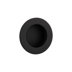 matte black door finger pull. Simple Line Decorations round flush pulls. Zuperior door handles for minimalist design